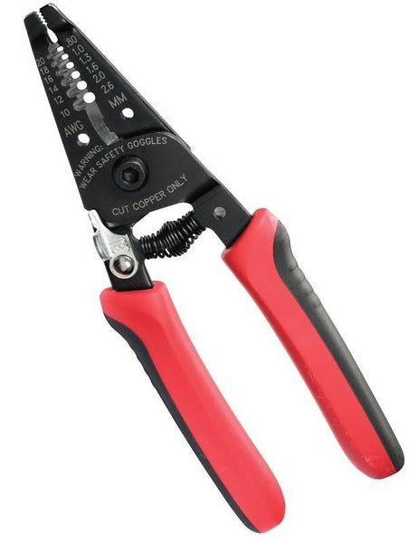 KING INNOVATION 46501 Wire Stripper, 10 to 22 AWG Stripping, 8-1/4 in OAL, Cushion-Grip Handle