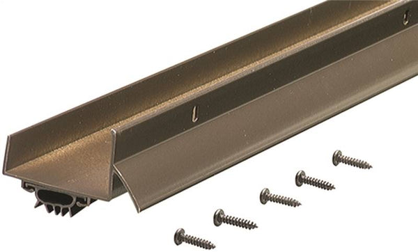 M-D DB003 Series 69554 Door Bottom with Drip Cap, 36 in L, 1-3/4 in W, 1-1/4 in H, Aluminum, Bronze