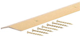 M-D 79079 Carpet Trim, 36 in L, 1.38 in W, Fluted Surface, Aluminum, Satin Brass