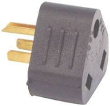 US Hardware RV-307C Adapter, 30 A Female, 15 A Male, 125 V, Male Plug, Female