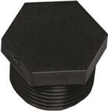 GREEN LEAF F200HD Pipe Plug, 2 in, MNPT, Black