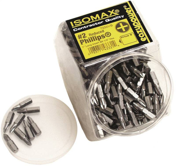 EAZYPOWER 003315 Insert Bit, #2 Drive, Phillips Drive, 1/4 in Shank, Hex Shank, 1 in L