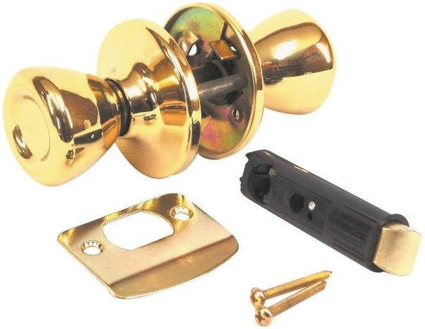 US Hardware D-601B Door Passage Lockset, Metal, Brass