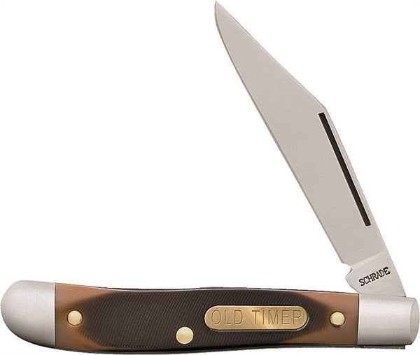 OLD TIMER 12OT Folding Pocket Knife, 2.2 in L Blade, 7Cr17 High Carbon Stainless Steel Blade, 1-Blade