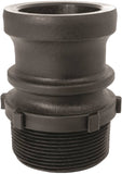 GREEN LEAF 200F/GLP200F Cam Lever Coupling, 2 in, Male x MNPT, Polypropylene