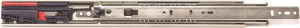 Knape & Vogt 8450FMP 22 Drawer Slide, 100 lb, 22 in L Rail, 1/2 in W Rail, Anochrome