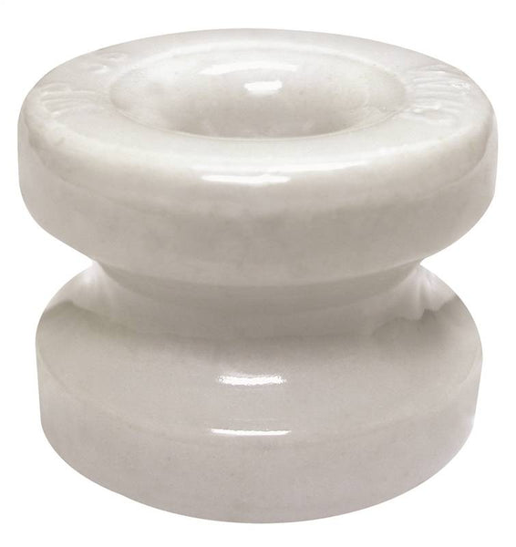 Zareba WP36/05820-96 Large Corner Insulator with Washer, Polywire, Ceramic, White