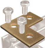 SuperStrut 200 ZAB219-10 Right Angle Corner Bracket, Steel, Gold, Galvanized
