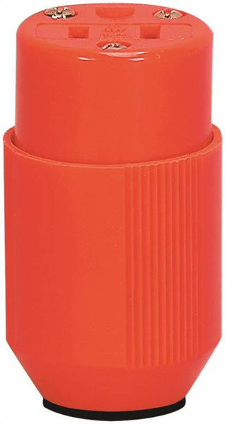 Eaton Wiring Devices BP3487-4RN Electrical Connector, 2 -Pole, 15 A, 125 V, NEMA: NEMA 5-15R, Orange