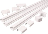 Wiremold C210 Cord Channel Kit, PVC, White