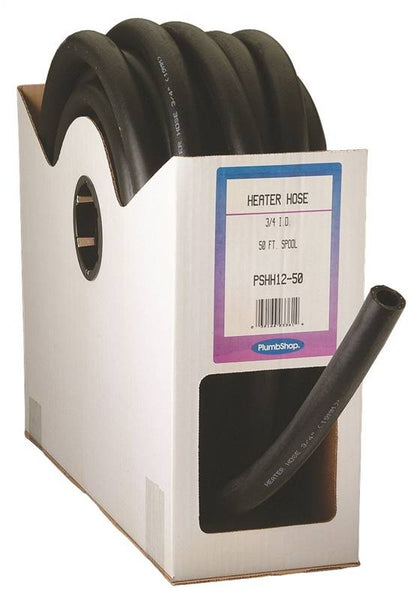 UDP T62004003/HH3450P Heater Hose, 50 ft L, 80 psi Pressure, Synthetic Rubber, Black