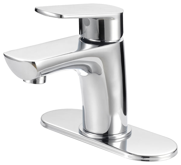 Boston Harbor FS1A0188CP Lavatory Faucet, 1.2 gpm, 1-Faucet Handle, 1, 3-Faucet Hole, Metal/Plastic, Chrome Plated
