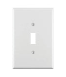 Leviton 88101 Wallplate, 3-1/2 in L, 5-1/4 in W, 1 -Gang, Thermoset Plastic, White, Smooth