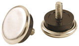 Shepherd Hardware 9450 Furniture Glide, Metal/Rubber, Silver