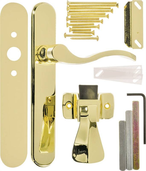 Wright Products VBG115PB Door Lever Lockset, Brass, 3/4 to 2 in Thick Door