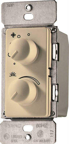 Eaton Wiring Devices RDC15-V-K Fan/Light Control, 1-Pole, 1.5 A, 120 V, Ivory