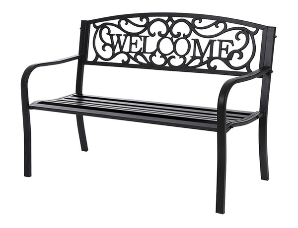 Seasonal Trends XG-204N Park Bench, Steel Seat, Steel Frame