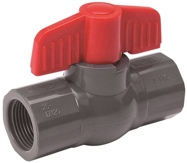 B & K 107-105 Ball Valve, 1 in Connection, FPT x FPT, 150 psi Pressure, PVC Body