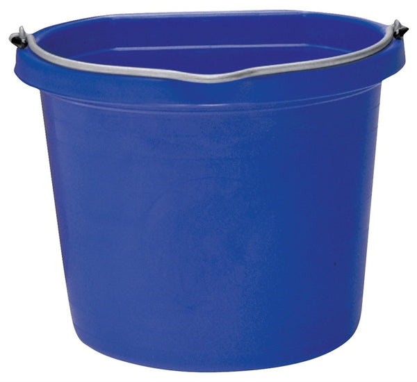 FORTEX-FORTIFLEX FB-108 FB-108BL Bucket, 8 qt Volume, Rubber/Polyethylene, Blue