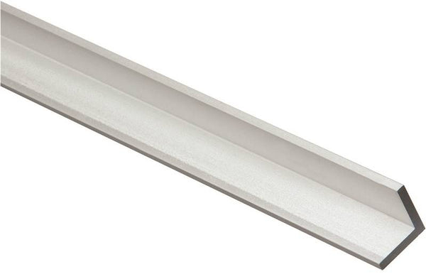 Stanley Hardware 4204BC Series N247-387 Solid Angle, 3/4 in L Leg, 48 in L, 1/8 in Thick, Aluminum, Mill