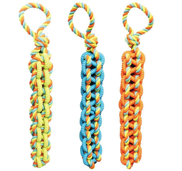 Chomper WB15530 Dog Toy, Braided Rope, Thermoplastic Rubber