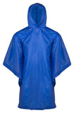 Diamondback PNC-01-L Poncho, One-Size, PVC, Blue, Hooded Collar