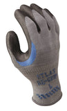 ATLAS 330L-09.RT Ergonomic Work Gloves, L, Reinforced Crotch Thumb, Knit Wrist Cuff, Natural Rubber Coating, Black/Gray