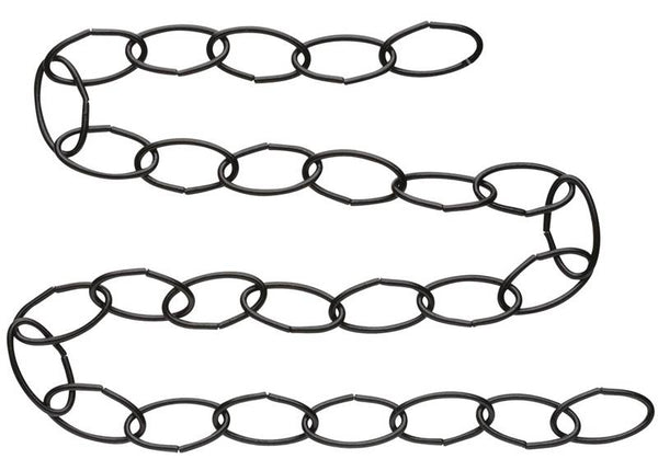 National Hardware V2662 Series N274-993 Extension Chain, 36 in L, Steel, Black