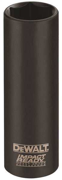 DeWALT Impact Ready DW22902 Impact Socket, 3-4 in Socket, 1-2 in Drive, Square Drive, 6 -Point, Steel
