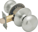 Schlage Plymouth Series F10 PLY 619 Passage Door Knob, Metal, Satin Nickel