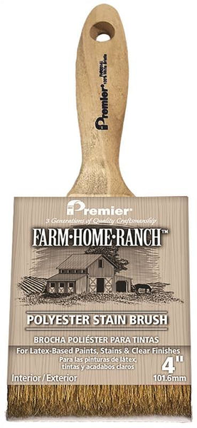 Premier Farm Home Ranch FHR00143 Stain Brush, Gold/Polyester Bristle