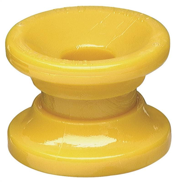 Zareba ICDY-Z/DC10 Donut Corner Insulator, 14 ga Fence Wire, Polyrope/Polytape, Polycarbonate, Yellow