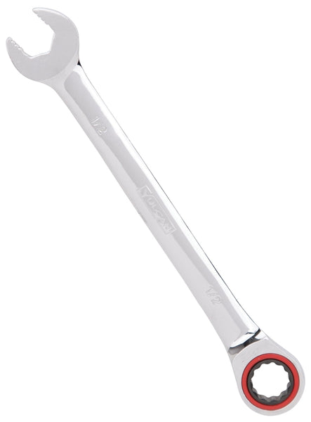 Vulcan PG1-2 Combination Wrench, SAE, 1-2 in Head, Chrome Vanadium Steel, Polished Mirror