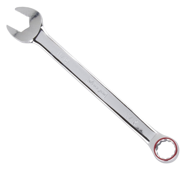 Vulcan PG11-16 Combination Wrench, SAE, 11-16 in Head, Chrome Vanadium Steel, Polished Mirror