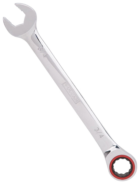 Vulcan PG3-4 Combination Wrench, SAE, 3-4 in Head, Chrome Vanadium Steel, Polished Mirror