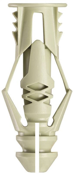 COBRA ANCHORS 173S Wall Anchor, 1-1/4 in L, Polyethylene, 61 lb