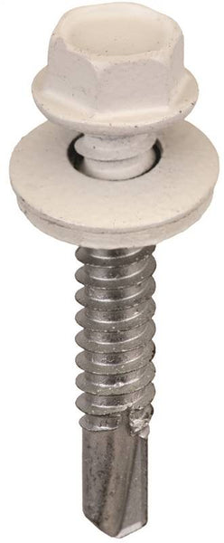 Acorn International SW-MM1412W250 Screw, #14 Thread, Hex Drive, Self-Drilling, Self-Tapping Point, Steel, 250 BAG