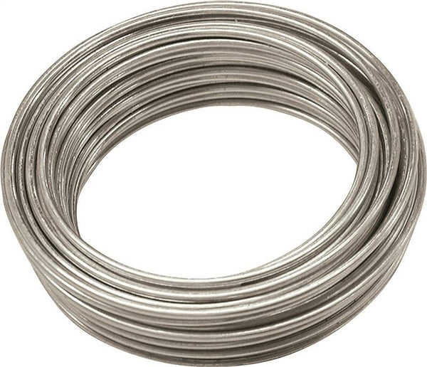 HILLMAN 50130 Utility Wire, 25 ft L, 16 Gauge, Galvanized Steel