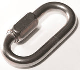 BARON 7350ST-3/8 Quick Link, 1760 lb Working Load, 316 Stainless Steel