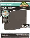 Gator 4470 Sanding Sheet, 9 in L, 11 in W, 1500 Grit, Fine, Silicone Carbide Abrasive