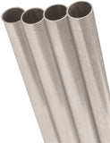 K & S 8107 Decorative Metal Tube, Round, 12 in L, 9/32 in Dia, 0.014 in Wall, Aluminum