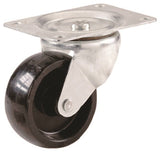 Shepherd Hardware 9394 Swivel Caster, 3 in Dia Wheel, 1-1/4 in W Wheel, Polypropylene Wheel, 210 lb