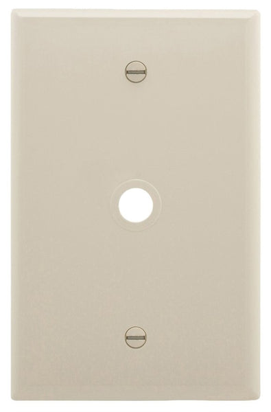 Eaton Wiring Devices PJ11LA Wallplate, 4.87 in L, 3.12 in W, 1 -Gang, 1 -Port, Polycarbonate, Light Almond