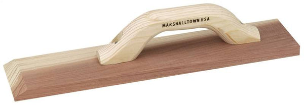 Marshalltown 144 Hand Float, 16 in L Blade, 3-1/2 in W Blade, 3/4 in Thick Blade, Redwood Blade, Wood Handle