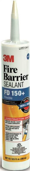 3M FD 150+ Blue Fire Barrier Sealant, Blue, 40 to 122 deg F, 10.1 oz Cartridge
