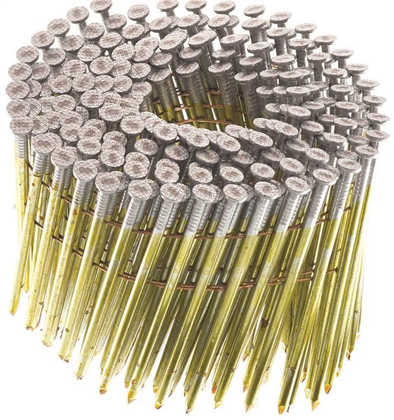 SENCO KD28ASBF Nail, 3-1/4 in L, Steel, Sencote, Full Round Head, Smooth Shank