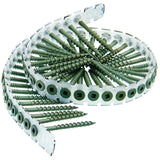 SENCO 08D Series 08D200W Deck Screw, Flat Head, #2 Drive, Steel, Weatherex