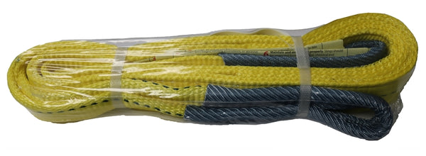 S-Line 20-EE2-9802X8 Lifting Sling, 2 in W, 8 ft L, 2-Ply, 6200 lb Vertical Hitch, Polyester, Gray