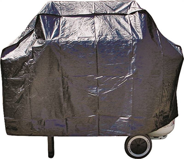 Omaha Grill Cover, 22 in W, 37 in H, Vinyl, Black
