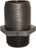 GREEN LEAF A200P Adapter, 2 in, MPT x Hose Barb, Polypropylene